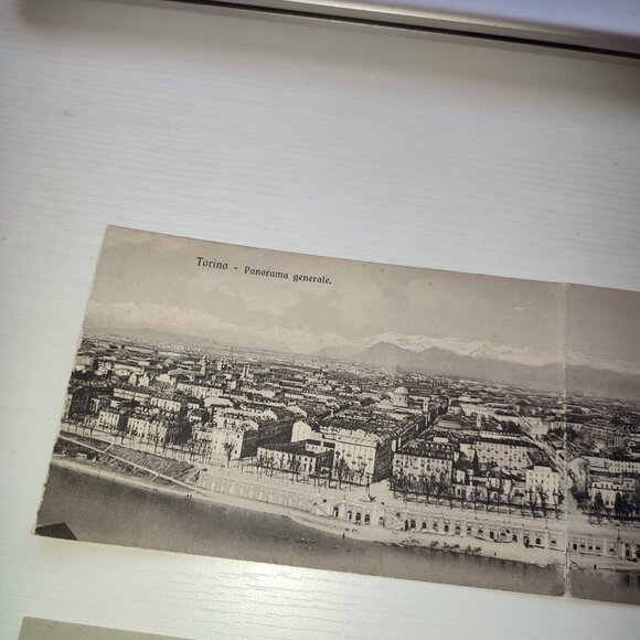 Rare Antique Panoramic Postcards Torino Italy Chexbres Switzerland Vintage - Picture 5 of 8